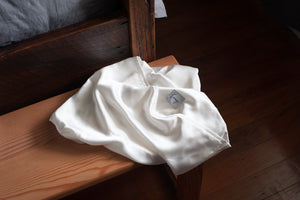 Shop Organic Silk Pillow Slip - Pearl White | Pillow Case| Made in Australia